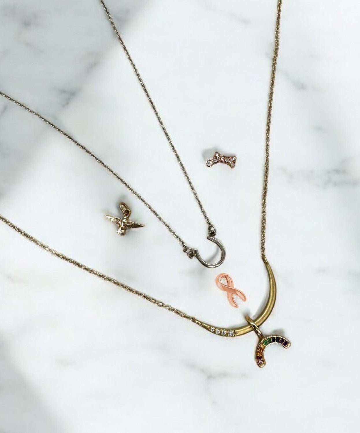 Dog Bone Diamond Charm (Supports Friends of Animals) - Petra Star