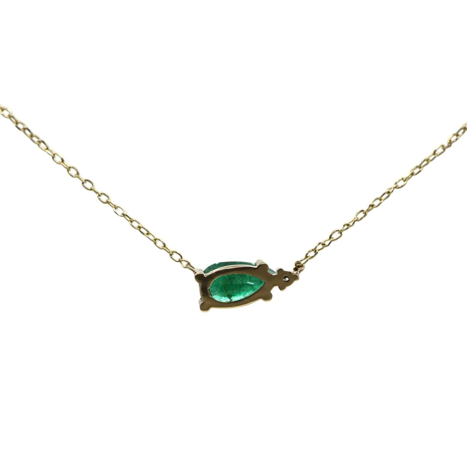 Emerald and Diamond Necklace - Petra Star