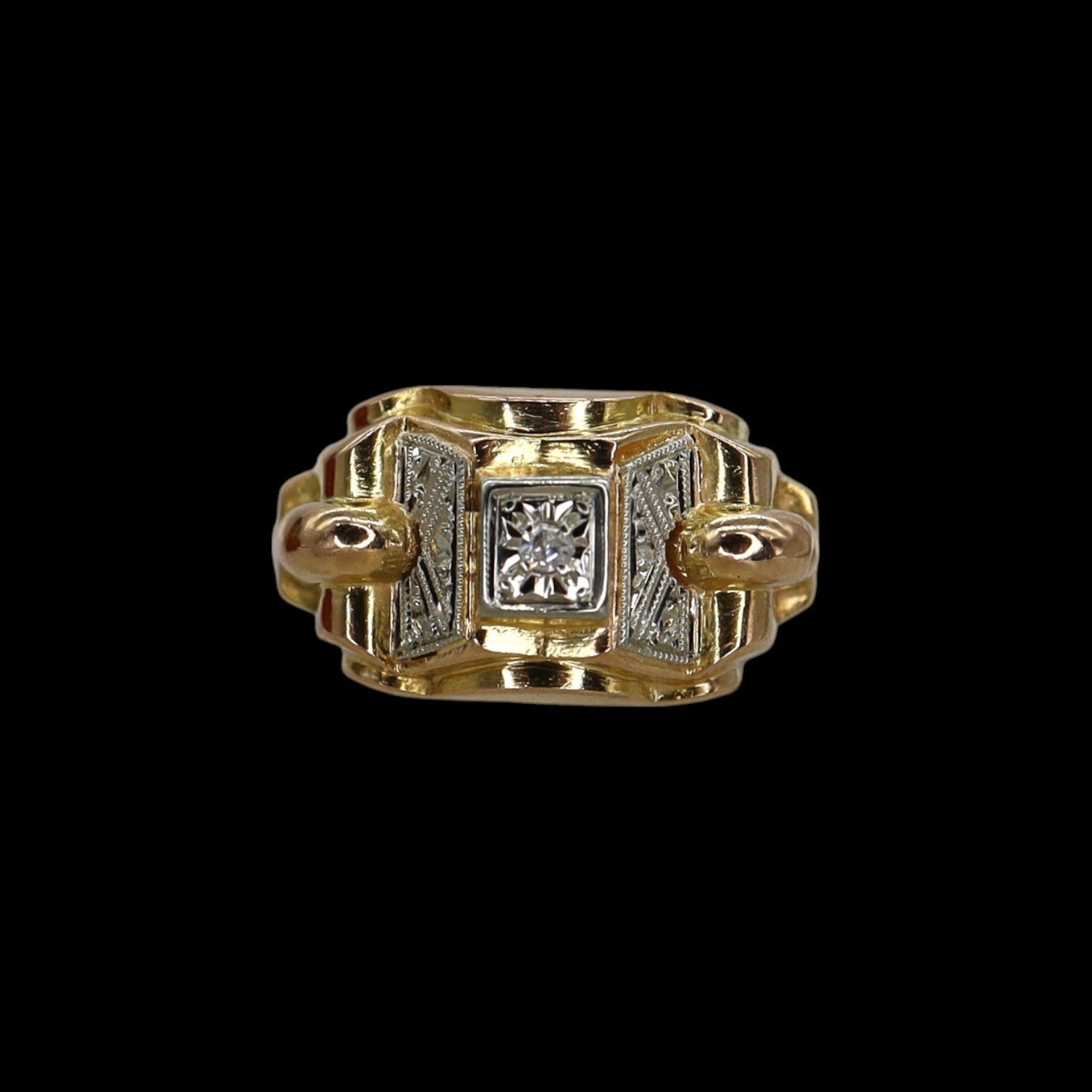 French Retro Diamond Ring - Petra Star
