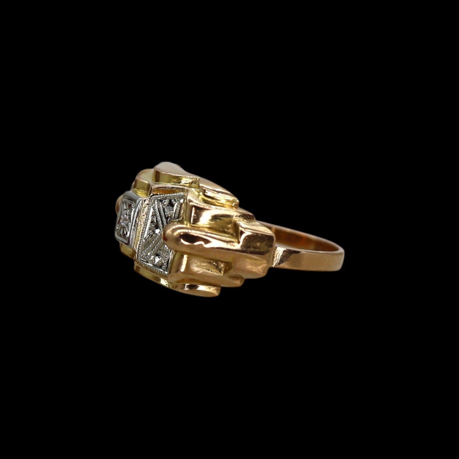 French Retro Diamond Ring - Petra Star