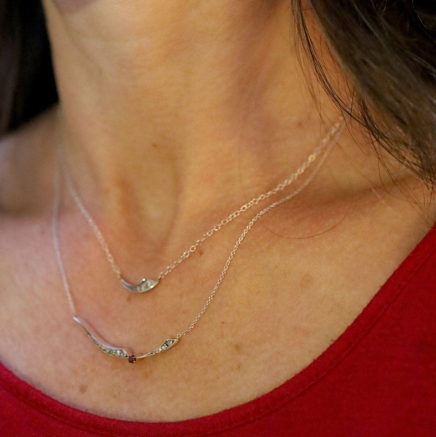 Georgian Diamond and Spinel Necklace - Petra Star