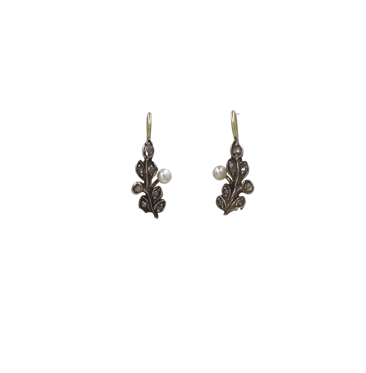 Georgian Diamond Drop Earrings - Petra Star