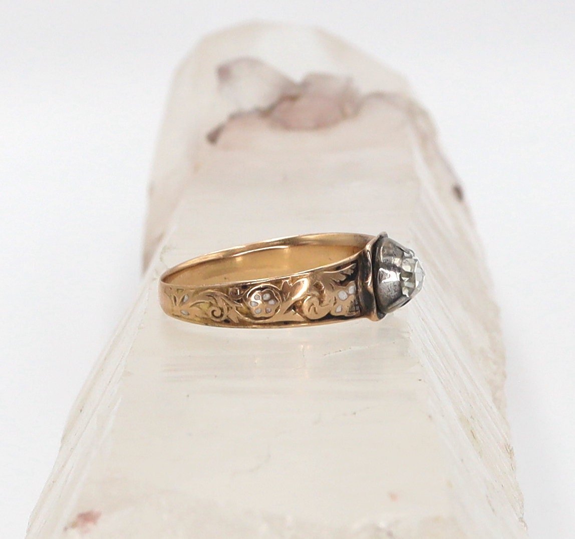 Georgian Dutch Rose-Cut Diamond Ring - Petra Star