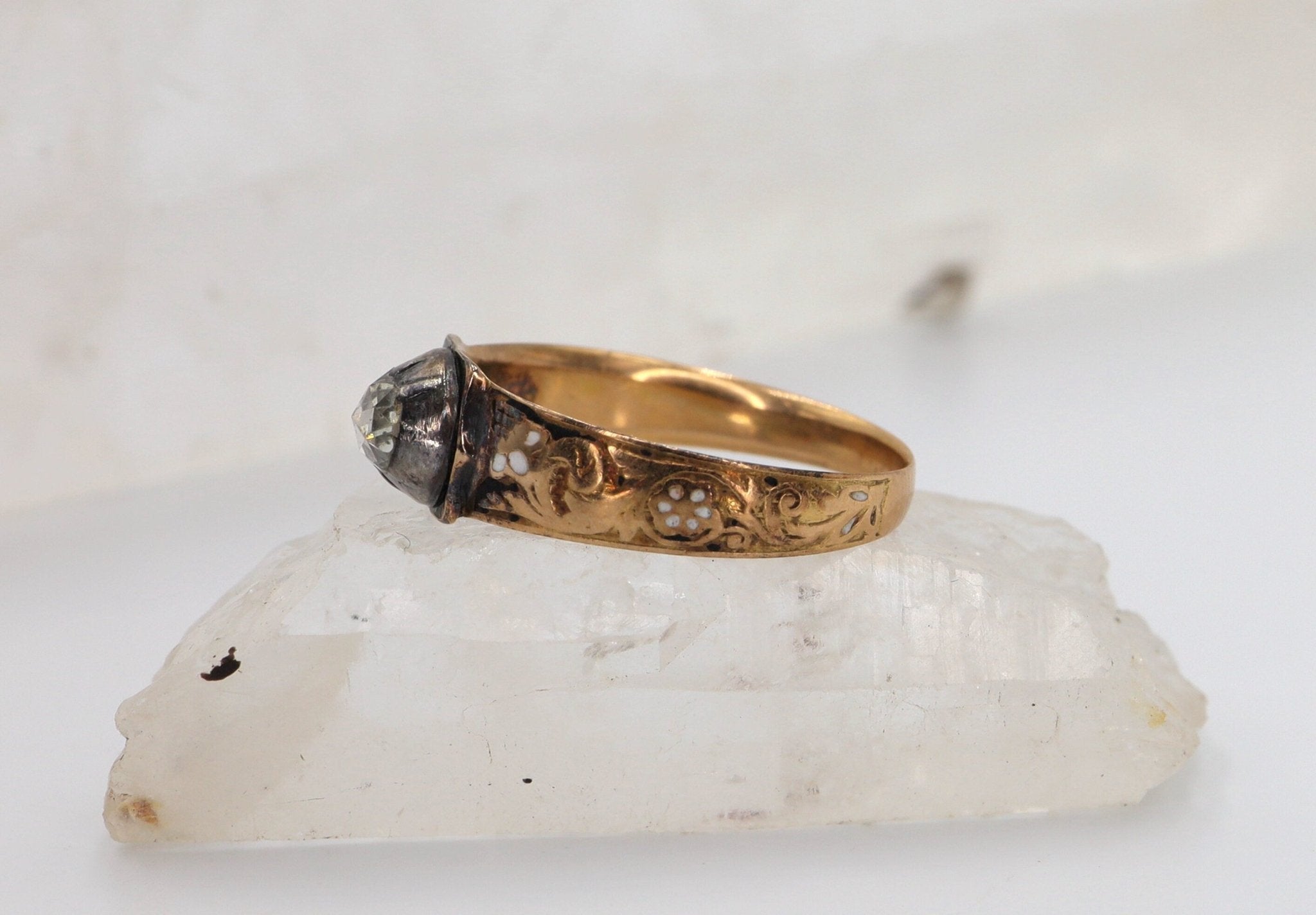 Georgian Dutch Rose-Cut Diamond Ring - Petra Star