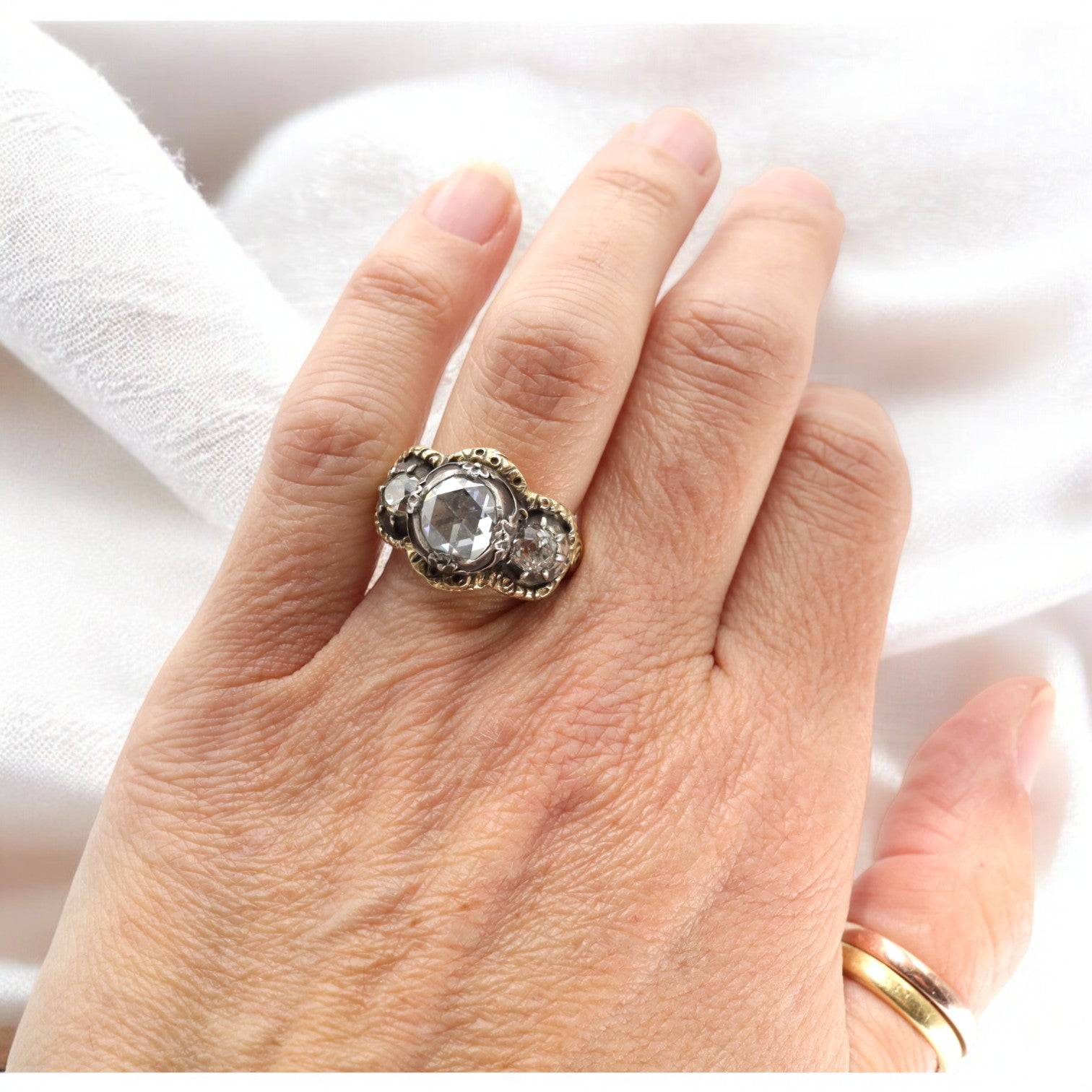 Georgian Rose-Cut Diamond Ring - Petra Star
