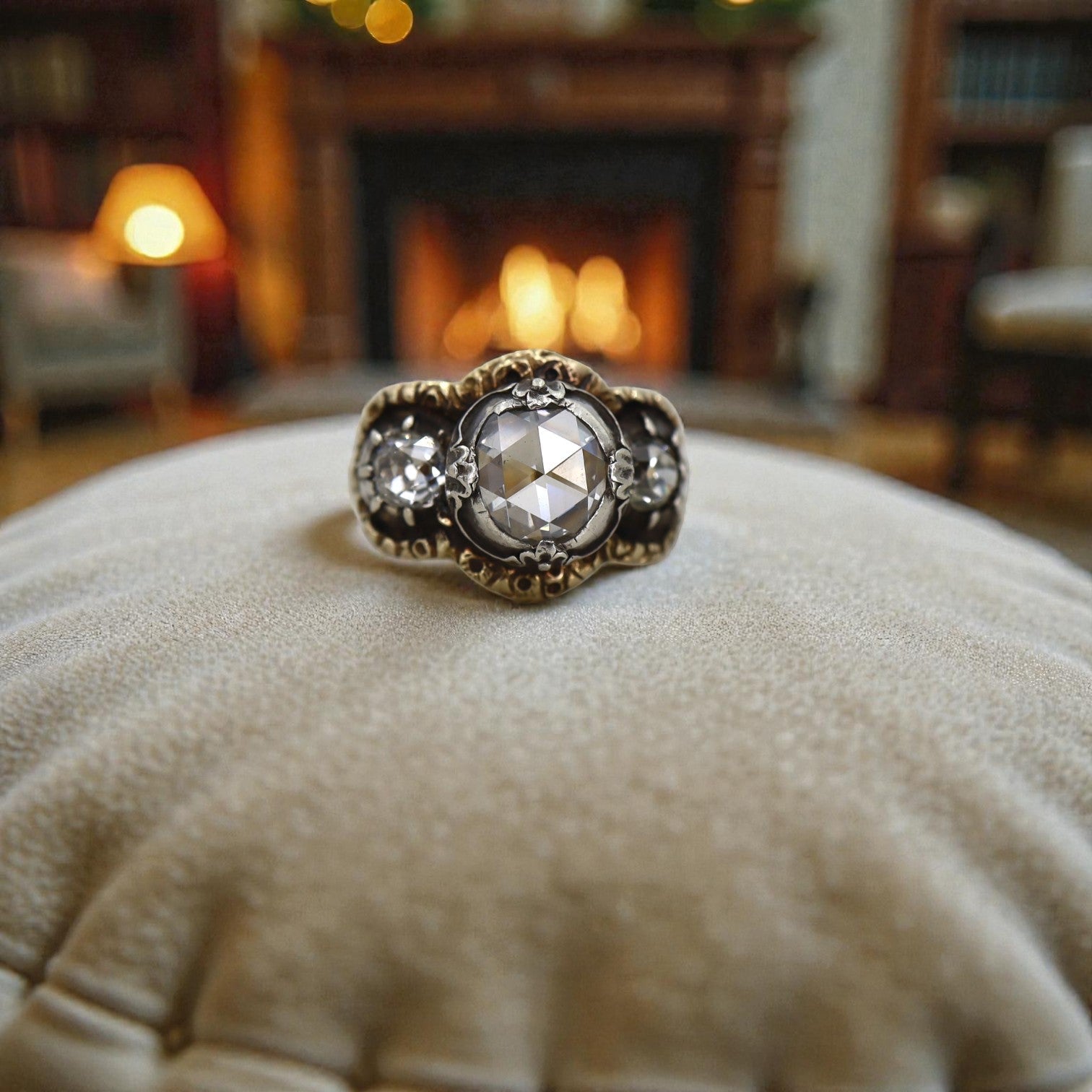 Georgian Rose-Cut Diamond Ring - Petra Star