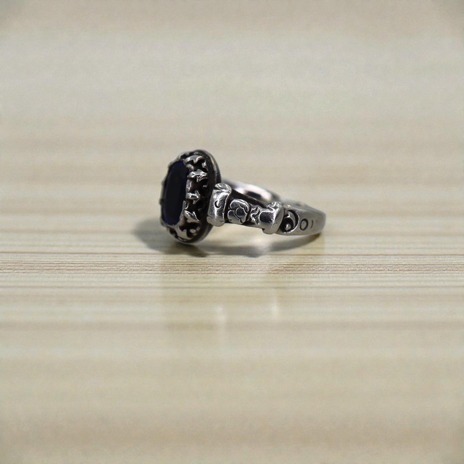 Georgian Silver Ring with Kyanite - Petra Star