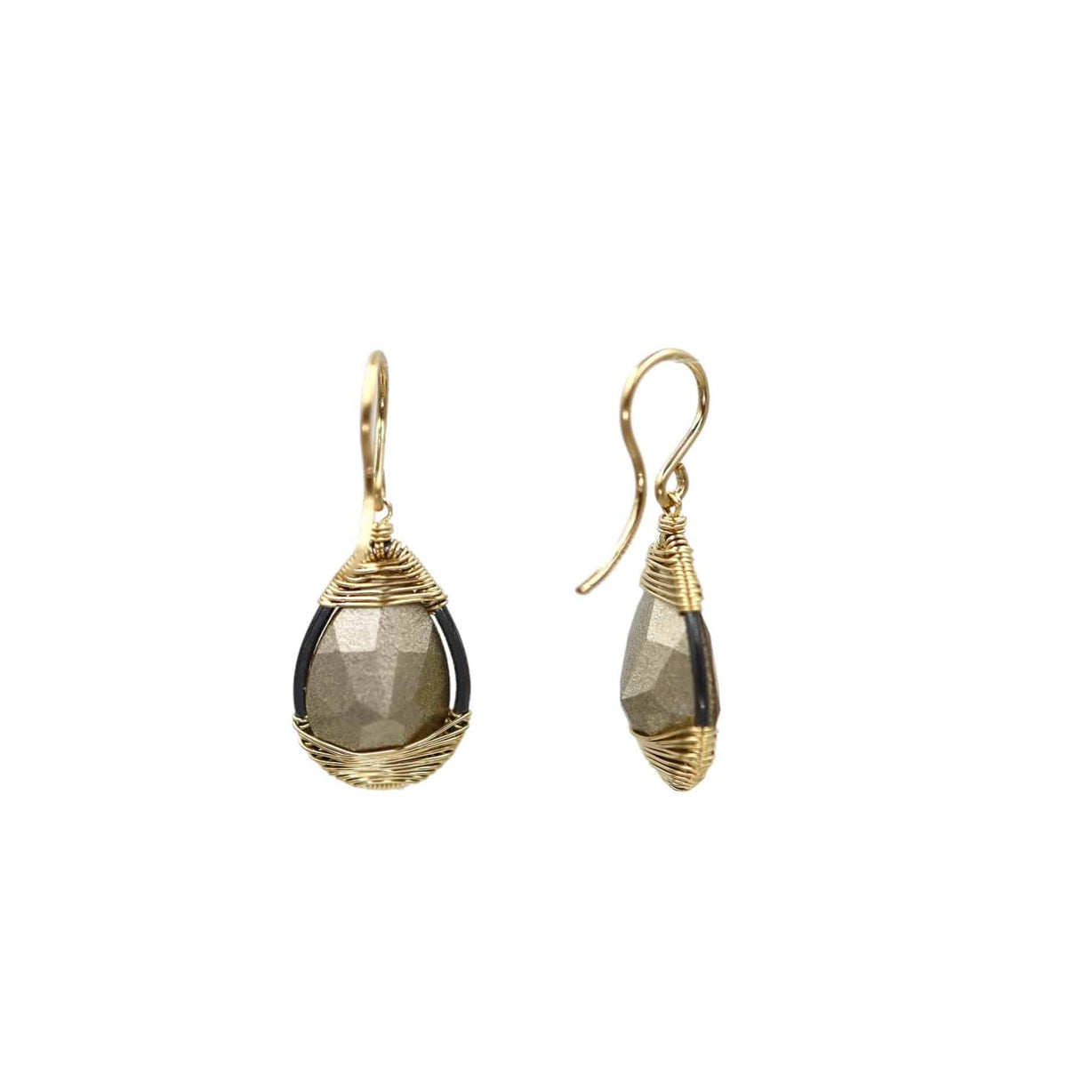 Ginger Snap Wire Wrap Earrings - Petra Star
