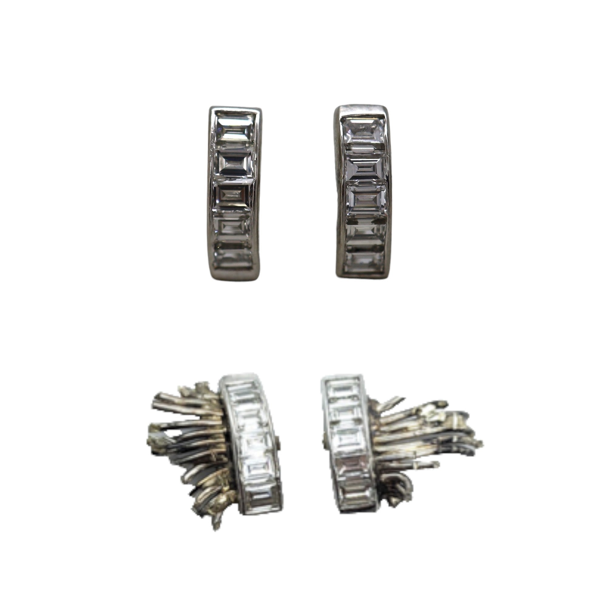 Half-Hoop Diamond Earrings - Petra Star