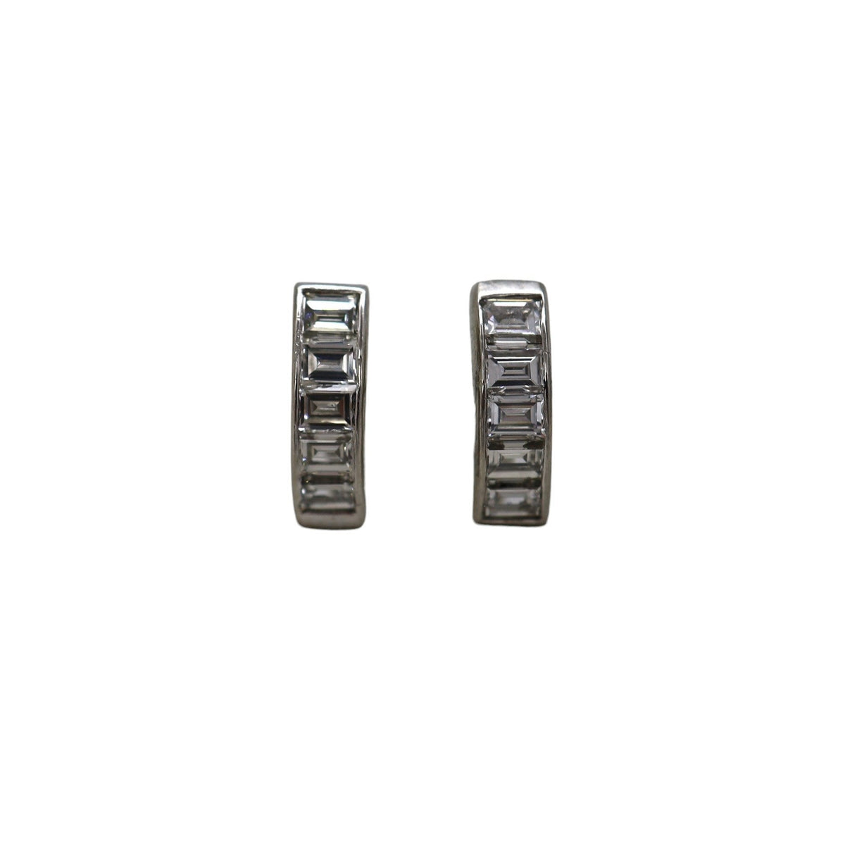 Half-Hoop Diamond Earrings - Petra Star