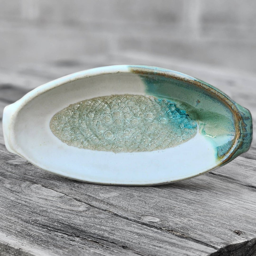 Handmade Oval Stoneware Dish (Made to Order) - Petra Star