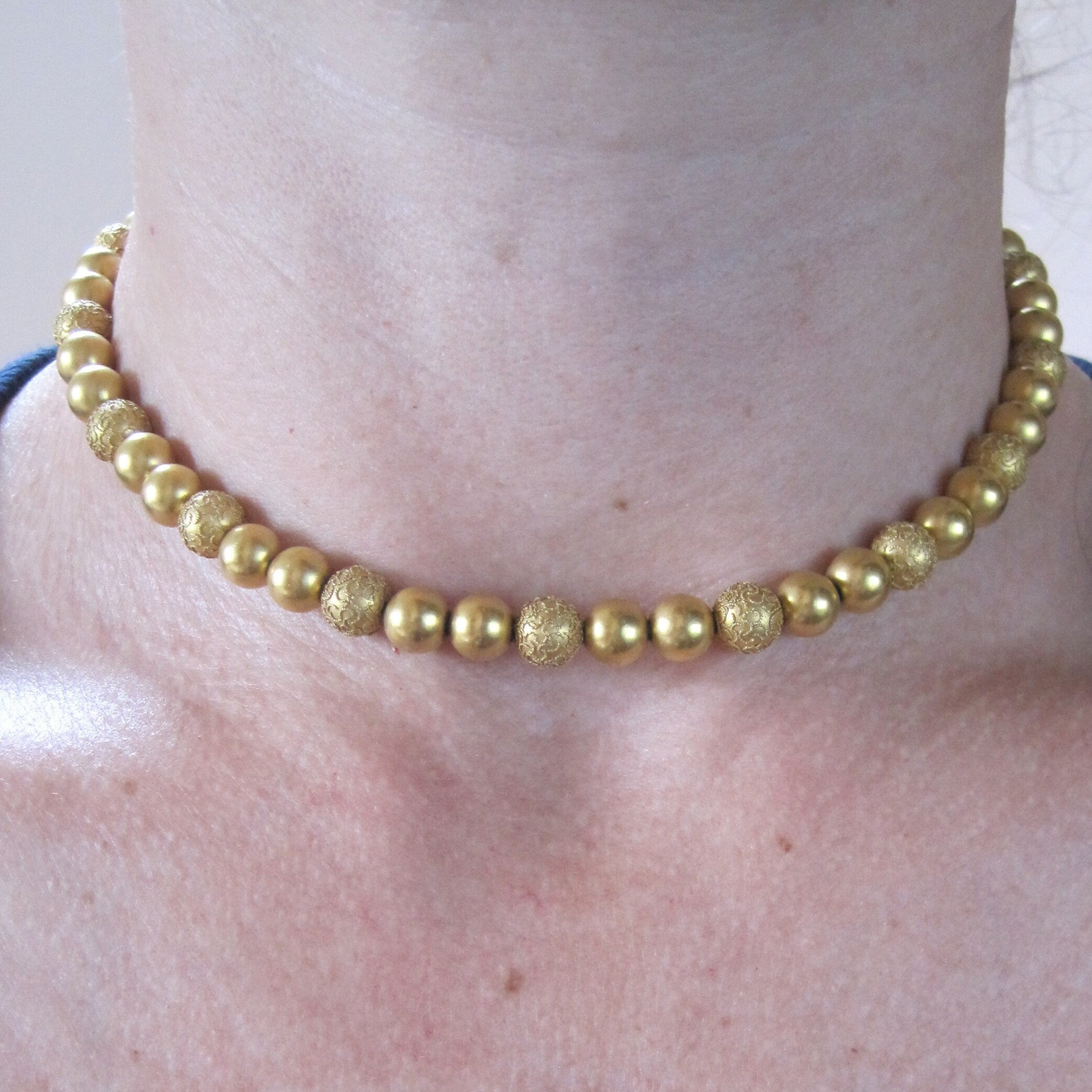 Victorian Etruscan Revival Necklace - Petra Star