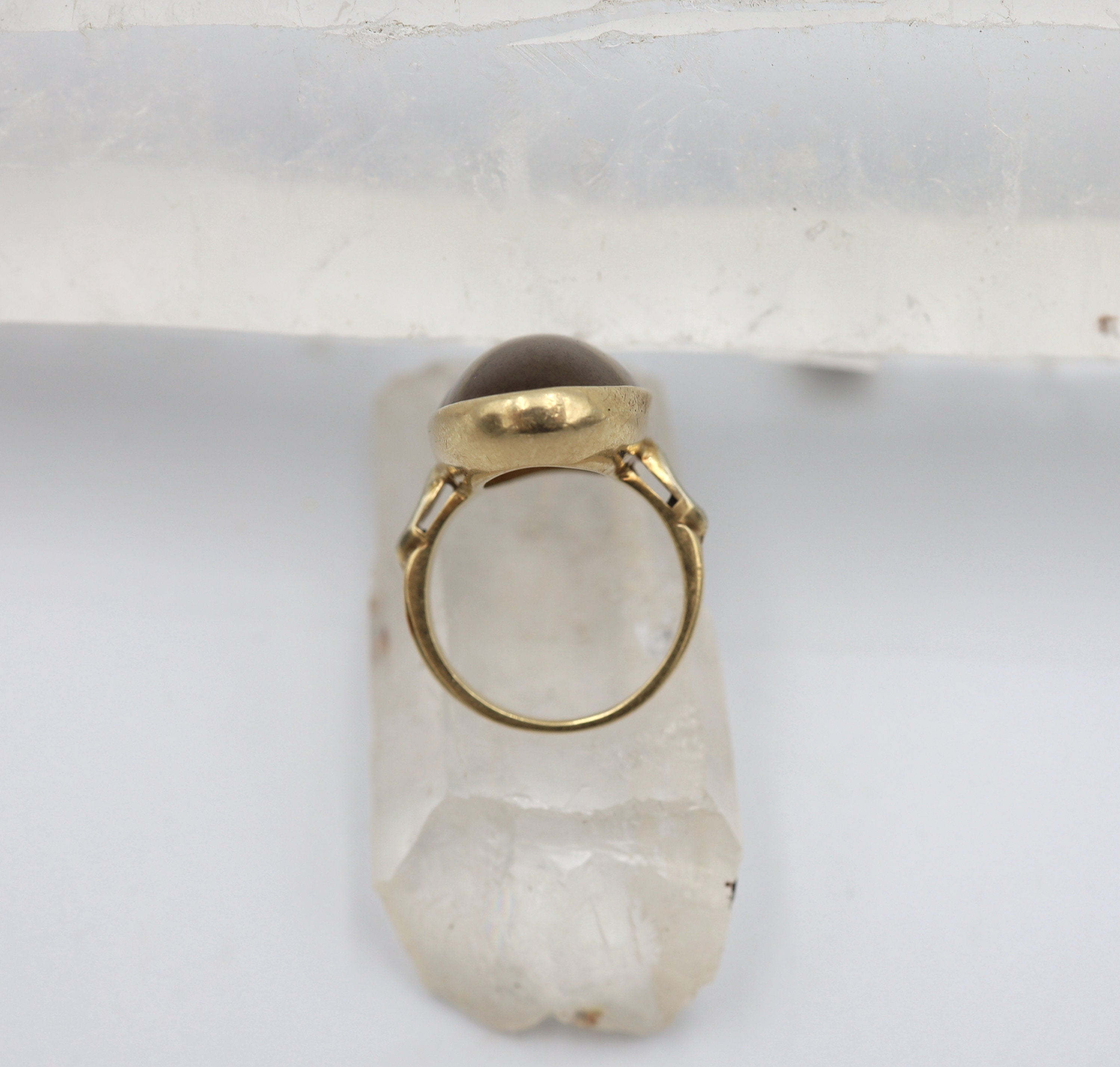Art Deco Dendritic Agate Ring - Petra Star