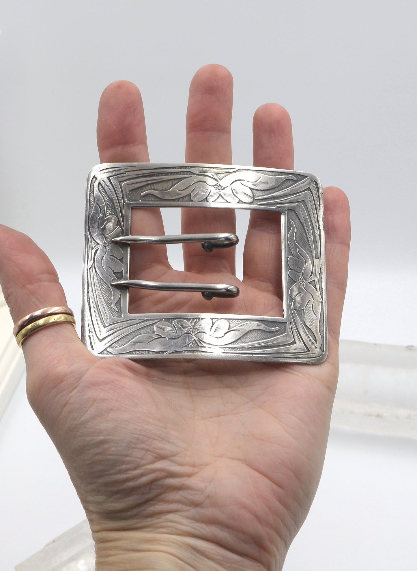 Art Nouveau Buckle Brooch Extra Large Buckle - Petra Star