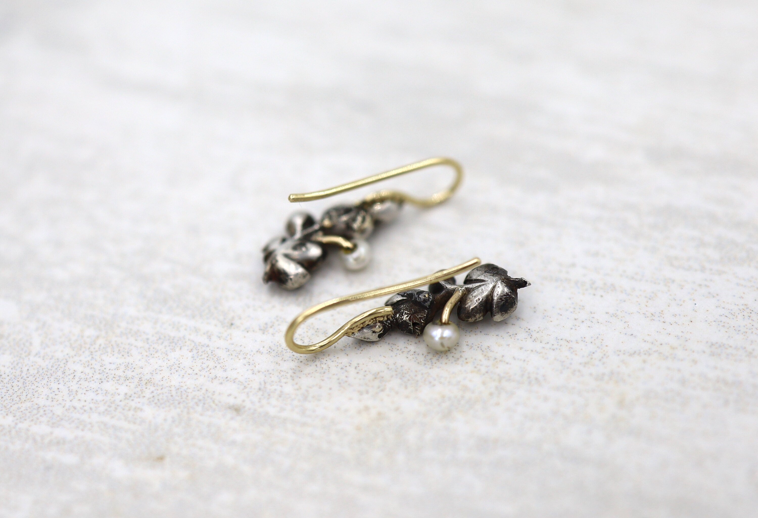 Georgian Diamond Drop Earrings - JL1757 - Petra Star