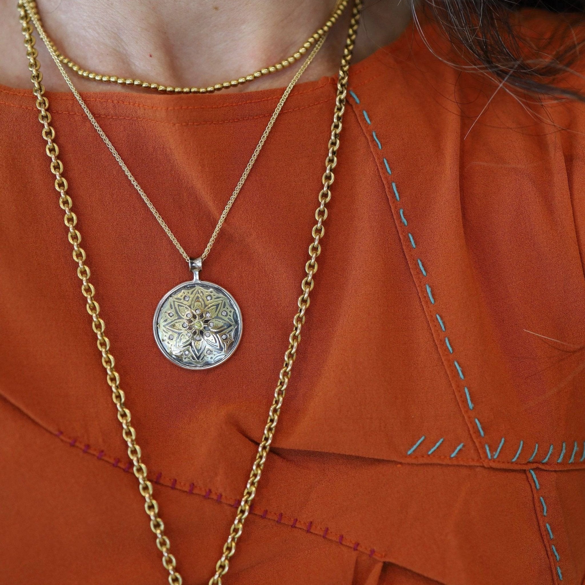 Keum-Boo Mermaid Pendant - Petra Star