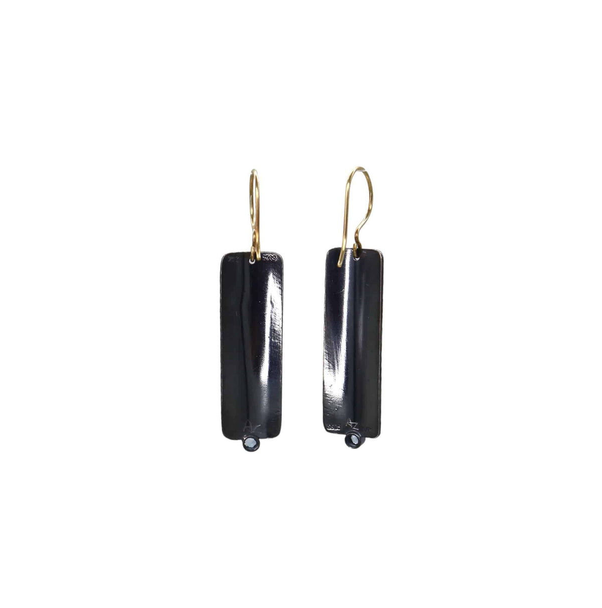 Keum-Boo Rectangular Vine Earrings - Petra Star