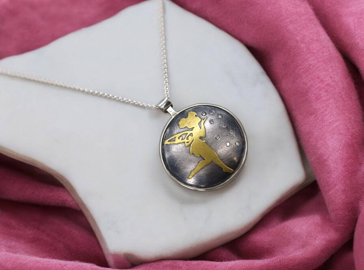 Keum-Boo Tinker Bell Pendant - Petra Star