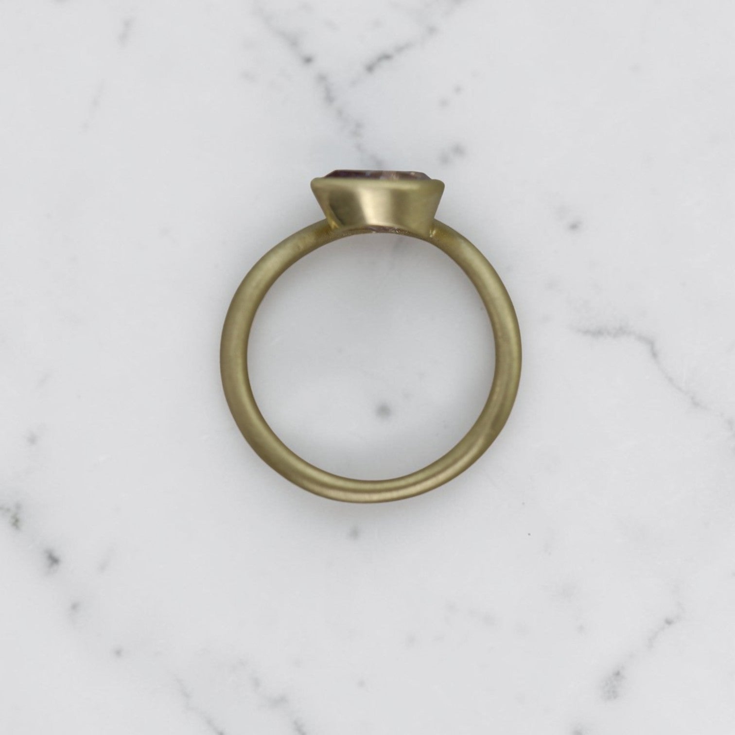 Lavender Zircon Ring – Rare Australian Earth-Mined 2.16ct in 14k Yellow Gold - Petra Star