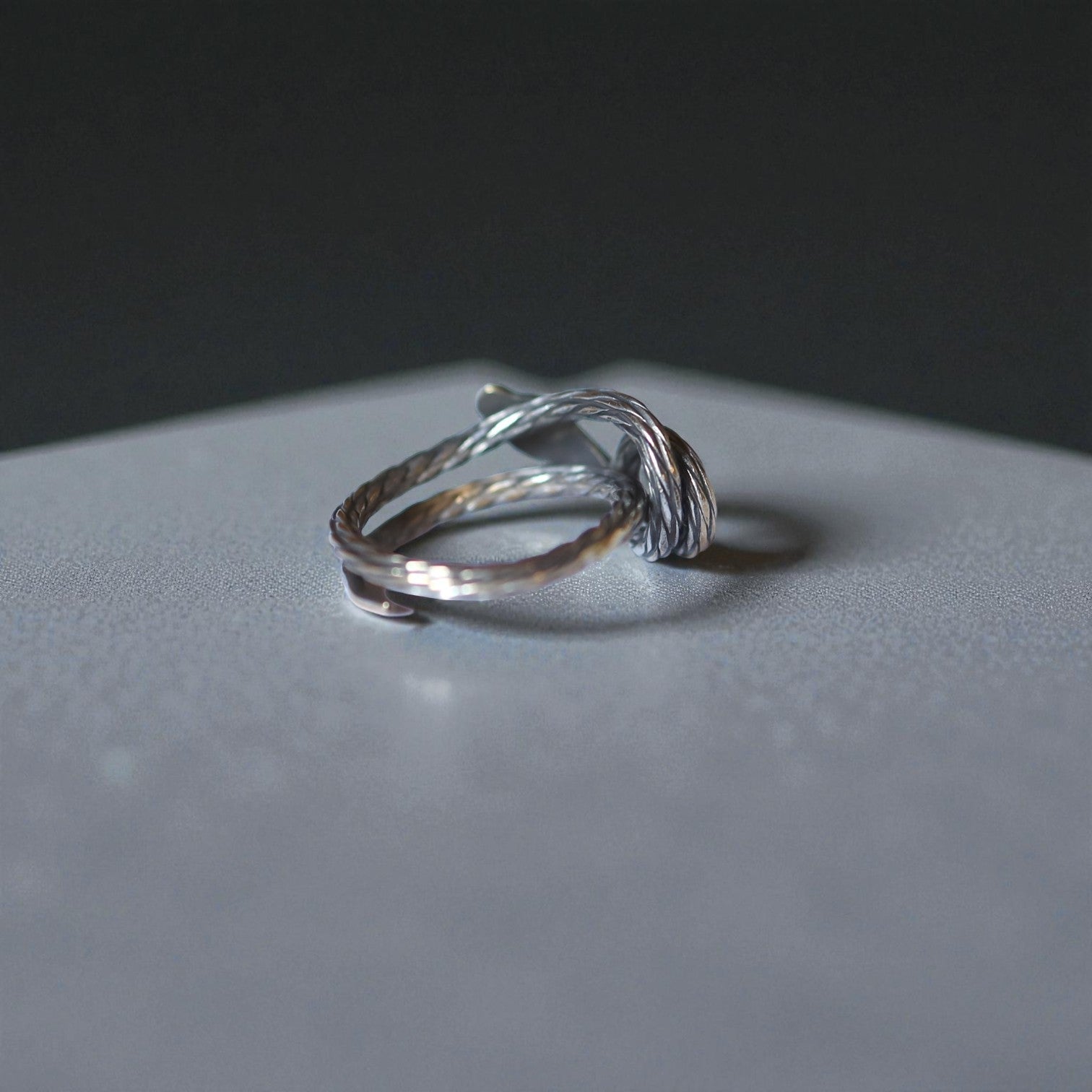 Men's Vintage Silver Snake Ring - Petra Star
