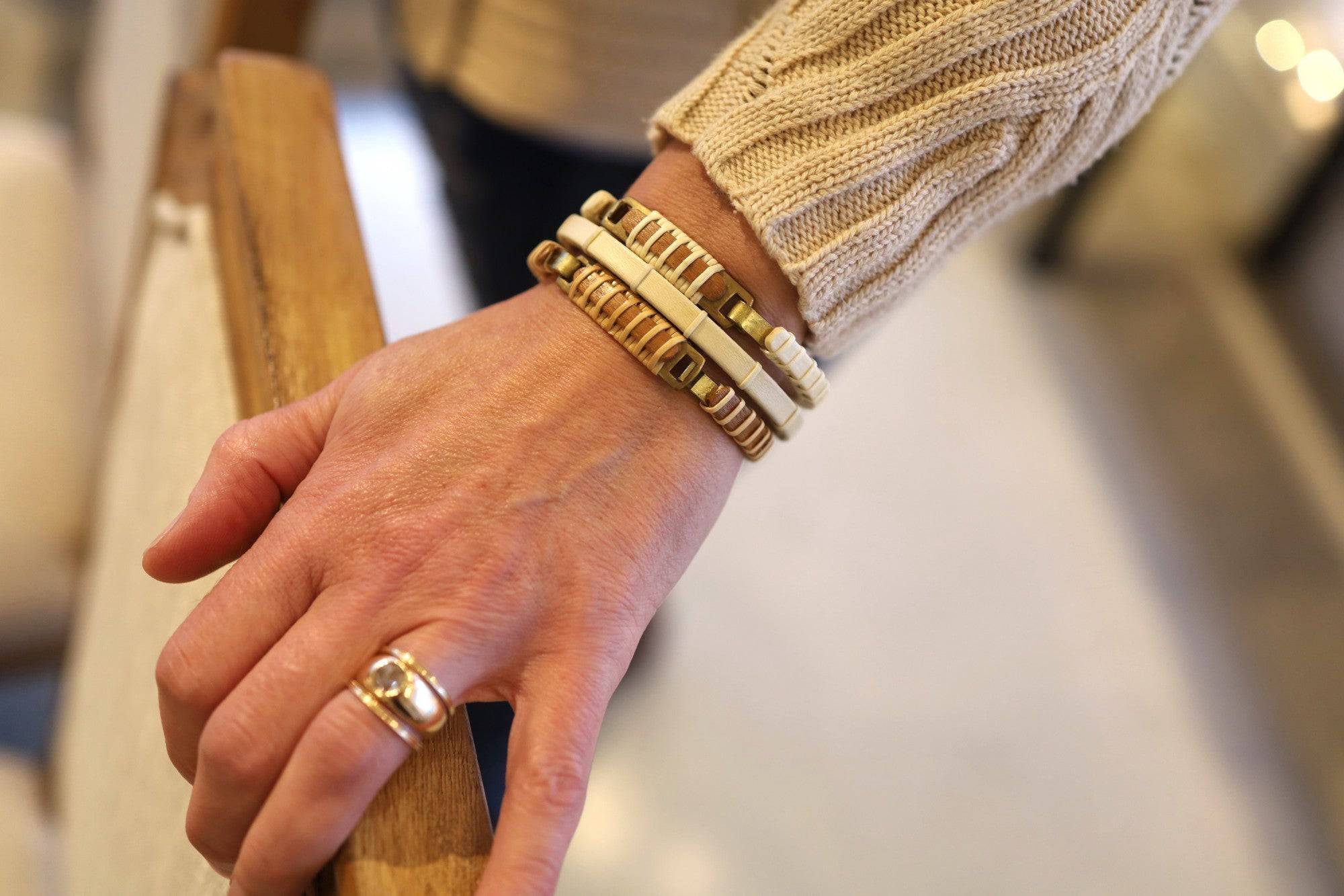 Nauti Cuff Bracelet—Holly/Cherry (Seasons Collection) - Petra Star
