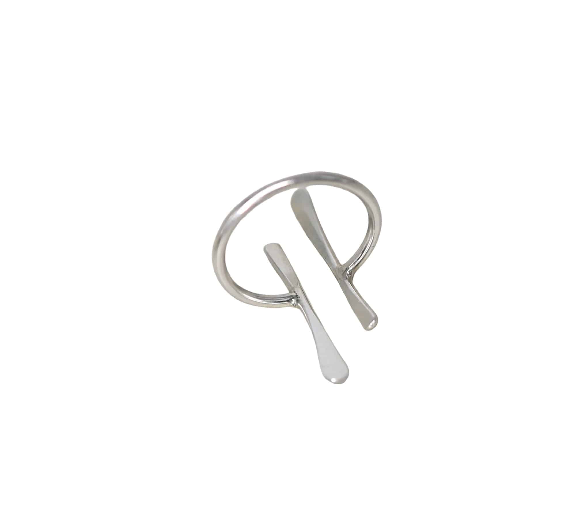 Open Bar Silver Ring - Petra Star