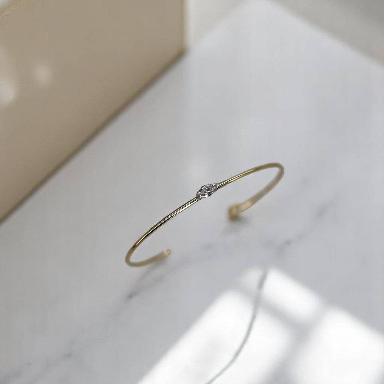 Petra Star Marquise Wire Cuff in 14k Gold - Petra Star
