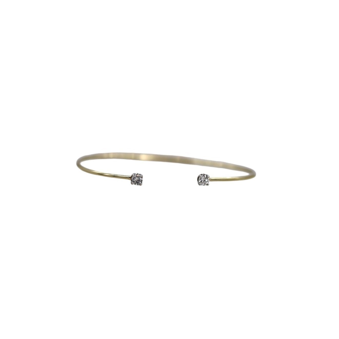 Petra Star Open Diamond Cuff in 14k Gold - Petra Star