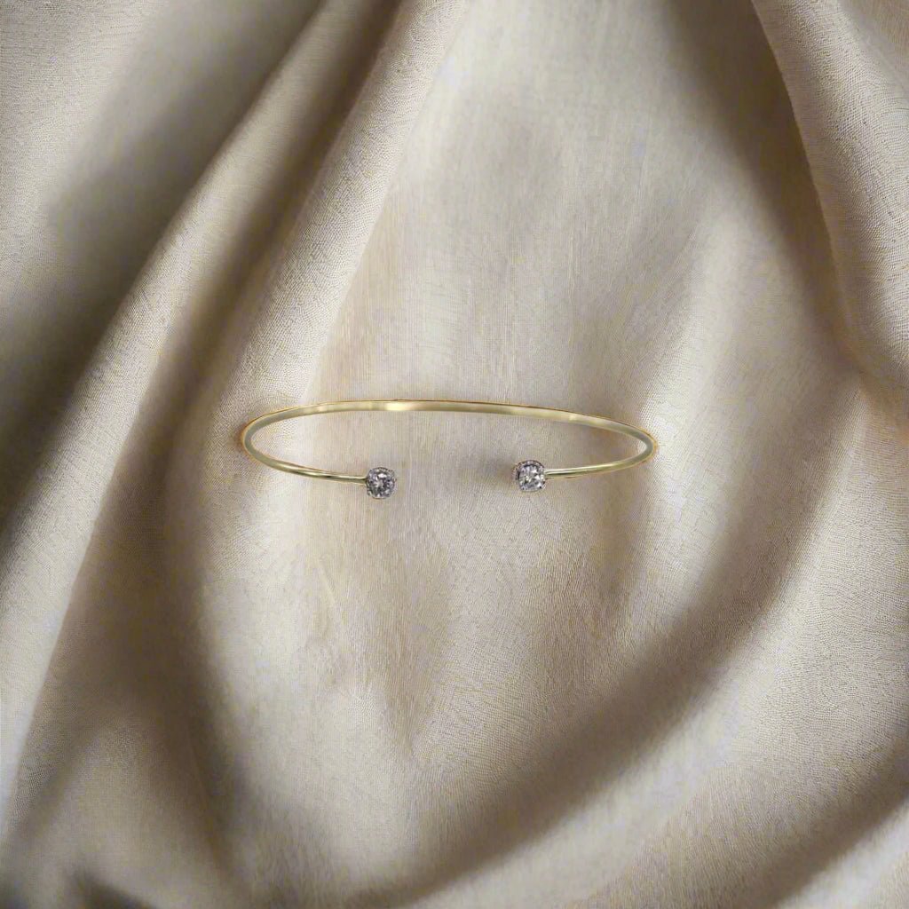 Petra Star Open Diamond Cuff in 14k Gold - Petra Star