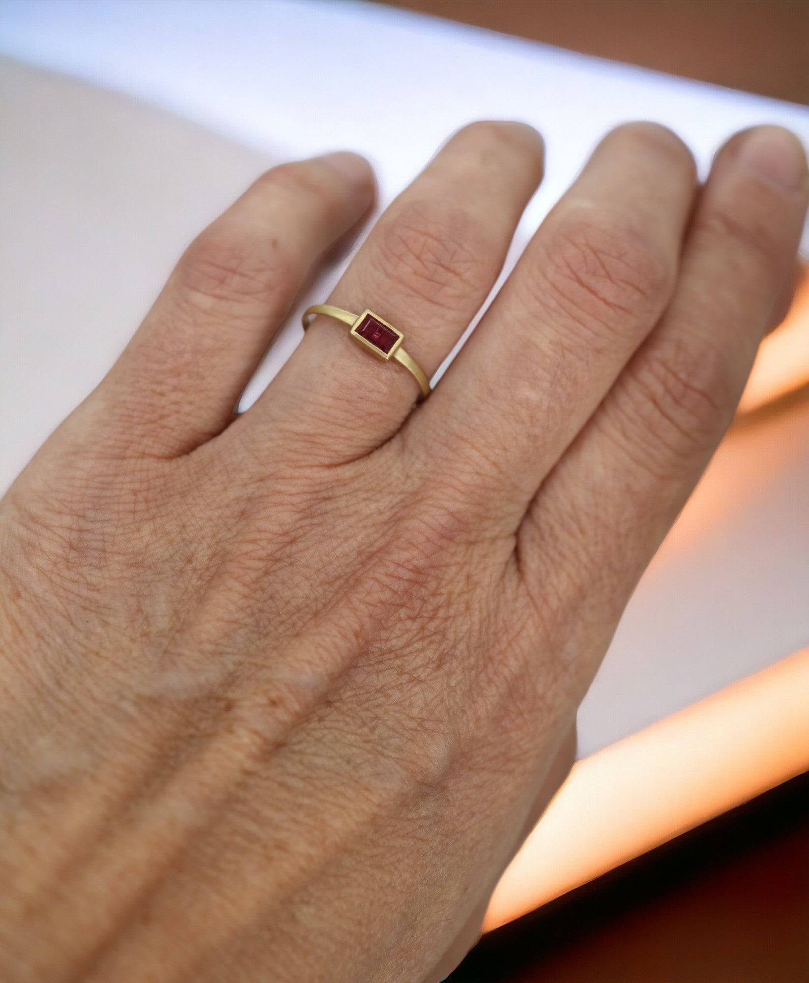 Petra Star Ruby Solitaire - Petra Star
