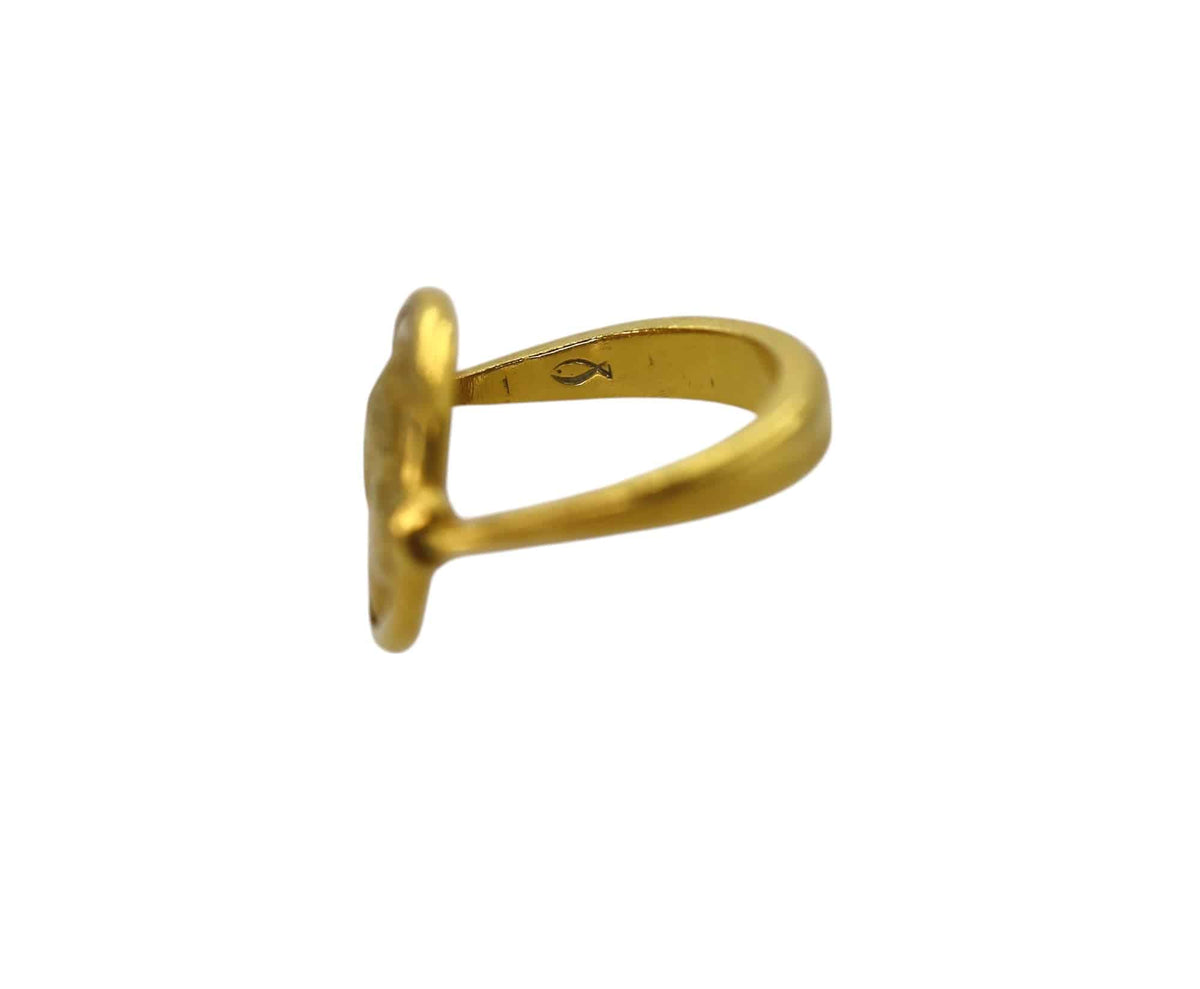 Philip II of Macedon Gold Stater Coin Ring | Ancient 24k Greek Coin | Antique 22k Gold Setting | Petra Star - Petra Star