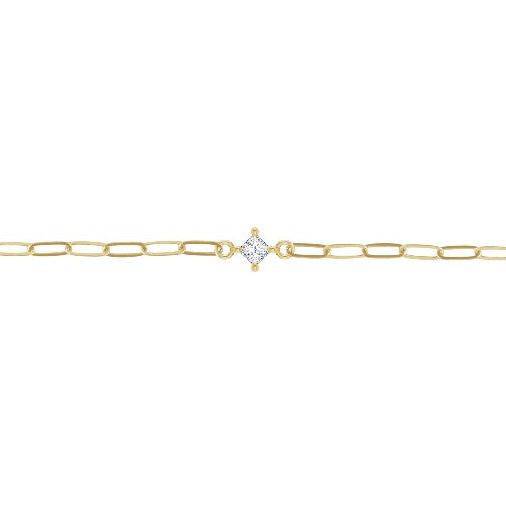 Princess Cut Diamond Link - Petra Star
