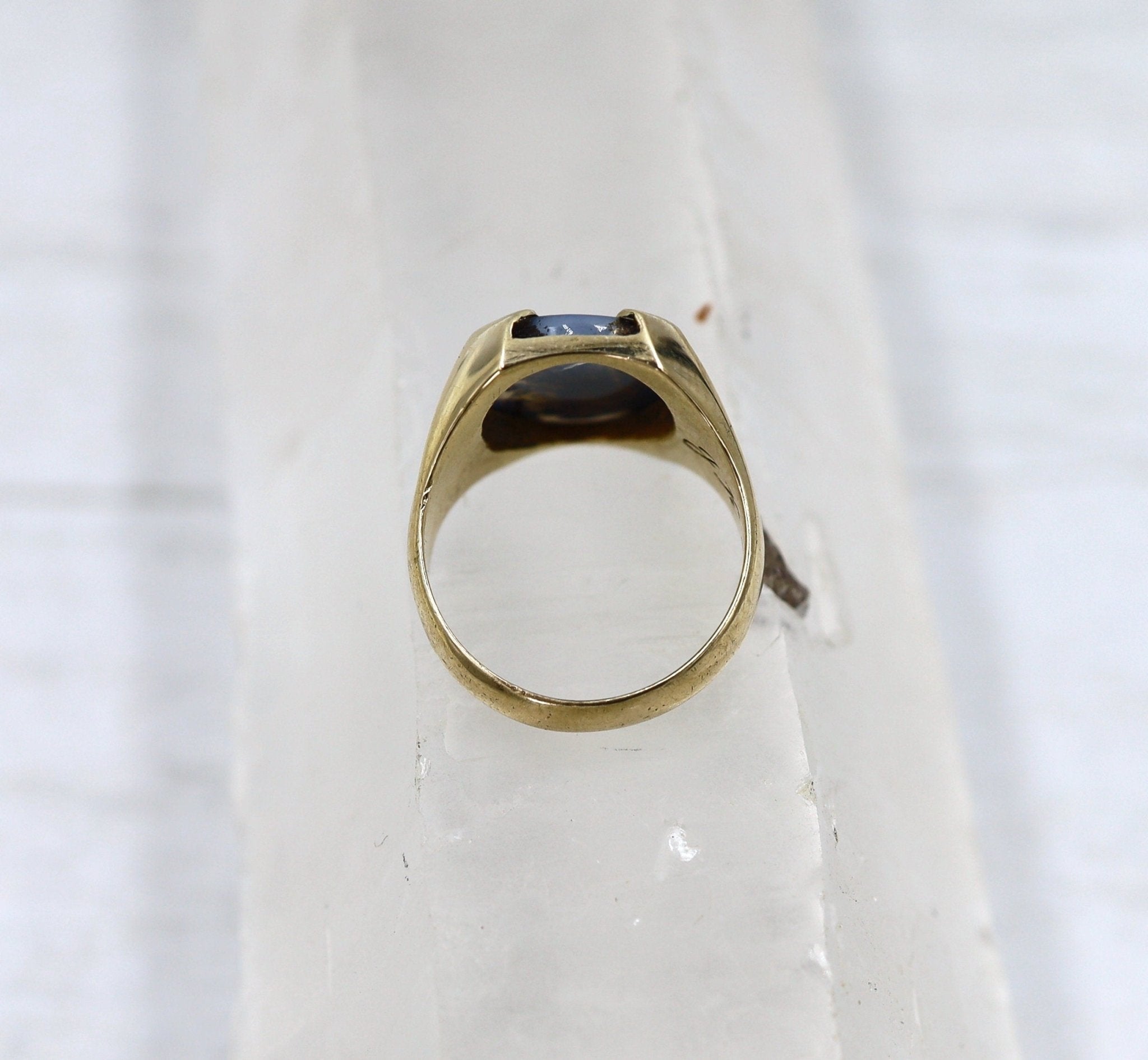 Retro Dendritic Agate Ring - Petra Star