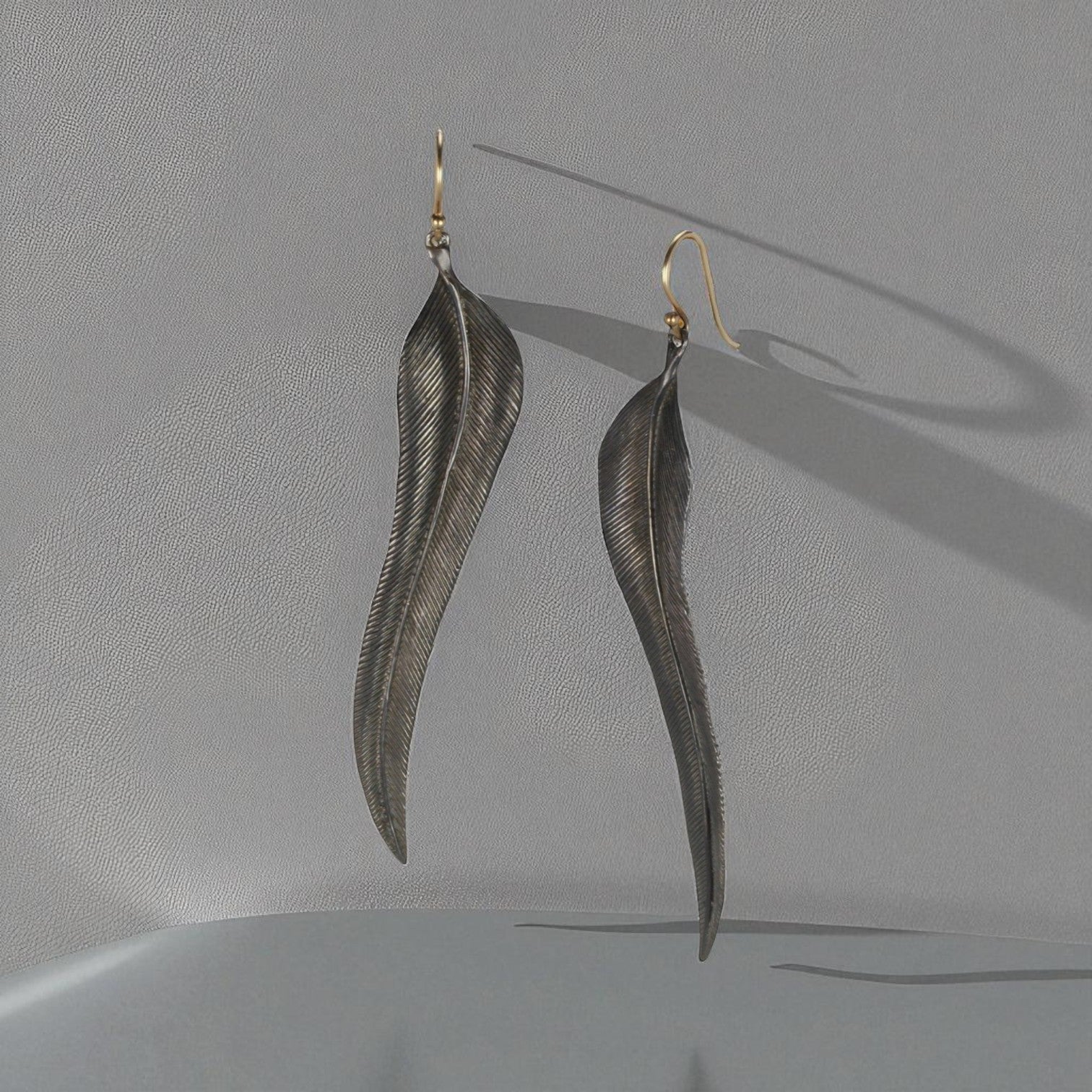 Silver + 14K Bird Of Paradise Earrings - Petra Star