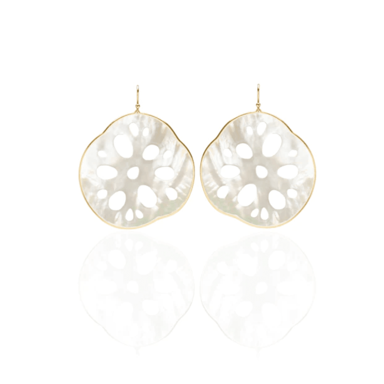 Small Sand Dollar Earrings - Petra Star