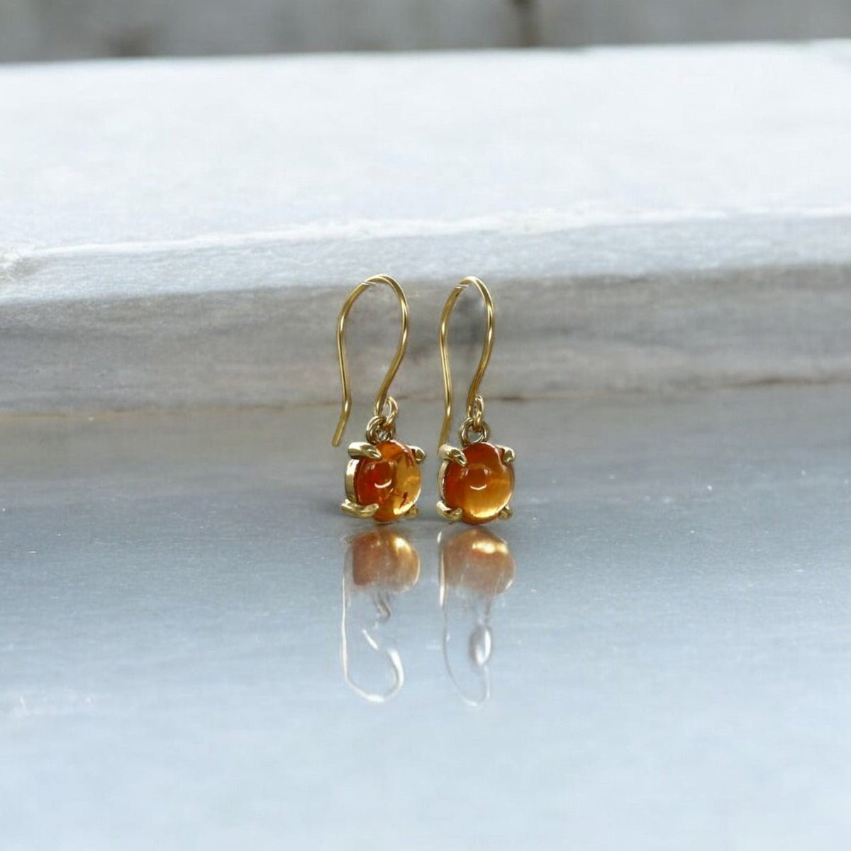Sunshine Drop Mandarin Garnets - Petra Star