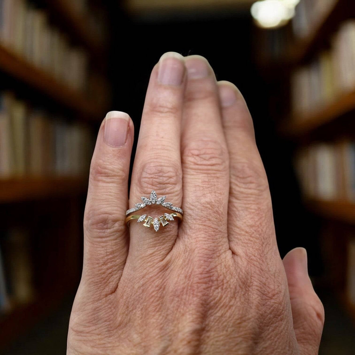 Tiara Diamond Band in 14k Gold - Petra Star