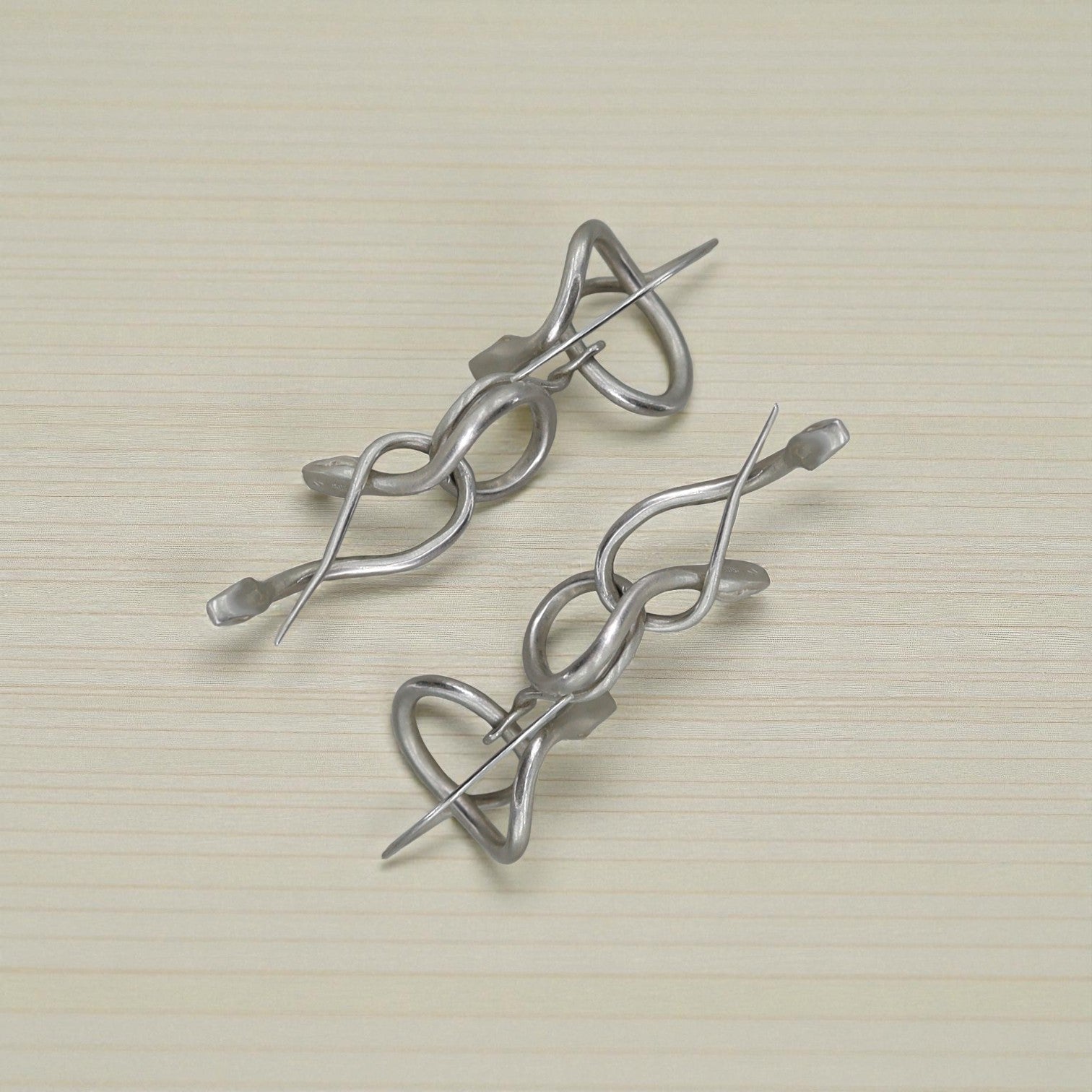 Triple-Tier Snake Earrings - Petra Star