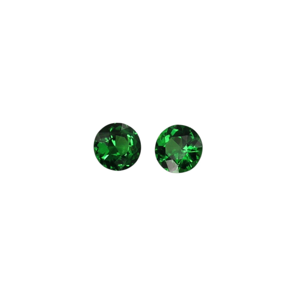 Tsavorite Garnet Threader Earrings in 14k Yellow Gold - Petra Star