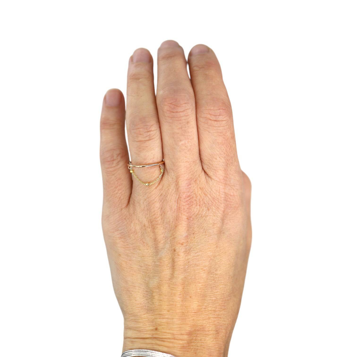 Two-Tone Chain Ring - Petra Star