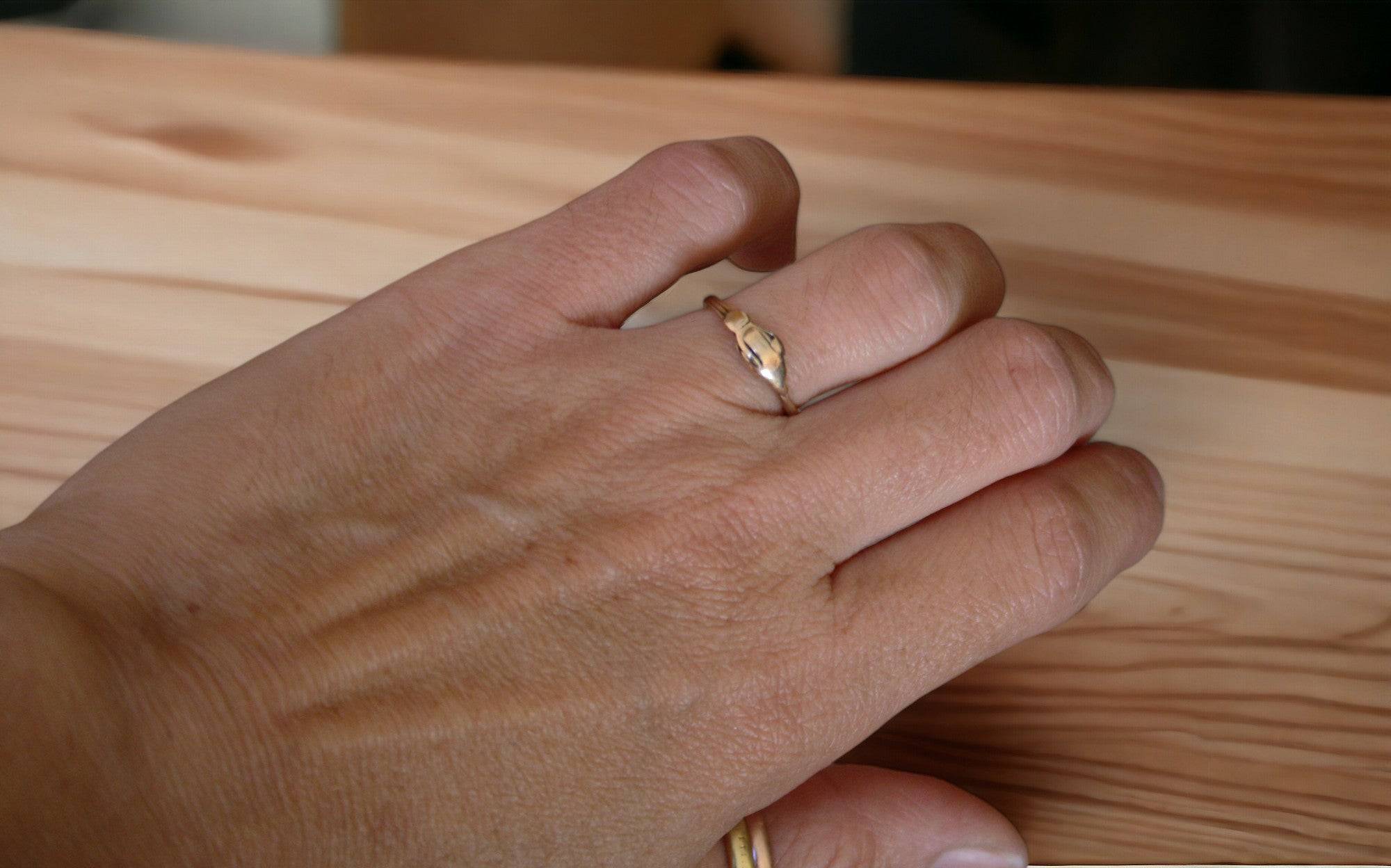 Victorian 14k Gold Fede Gimmel Ring - Petra Star