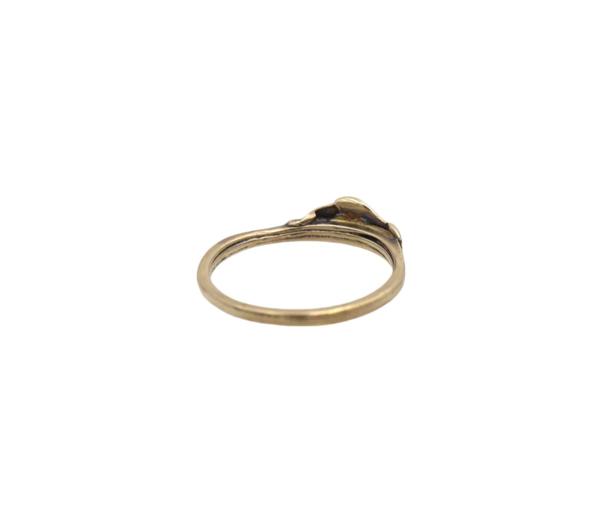 Victorian 14k Gold Fede Gimmel Ring - Petra Star