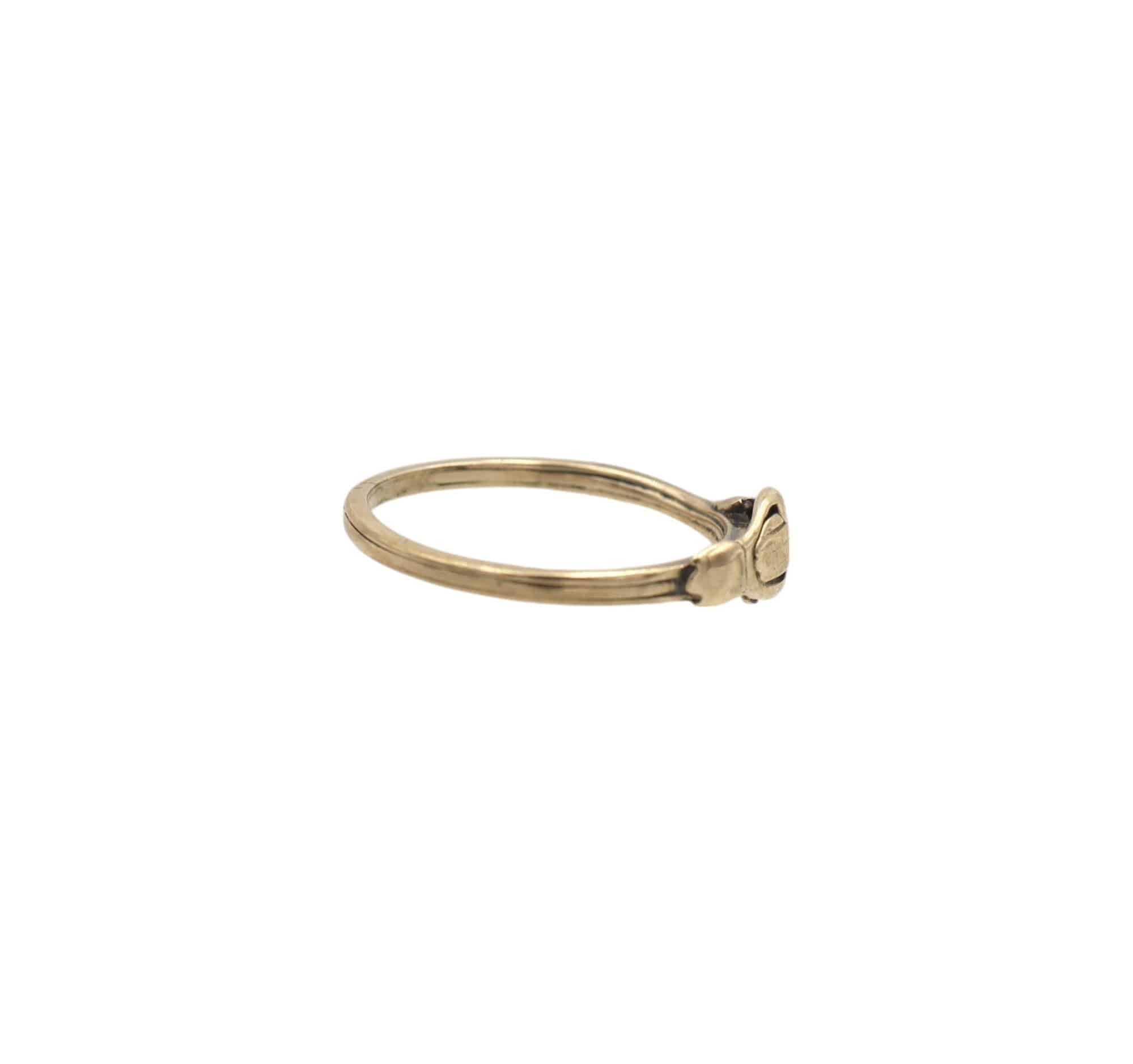 Victorian 14k Gold Fede Gimmel Ring - Petra Star