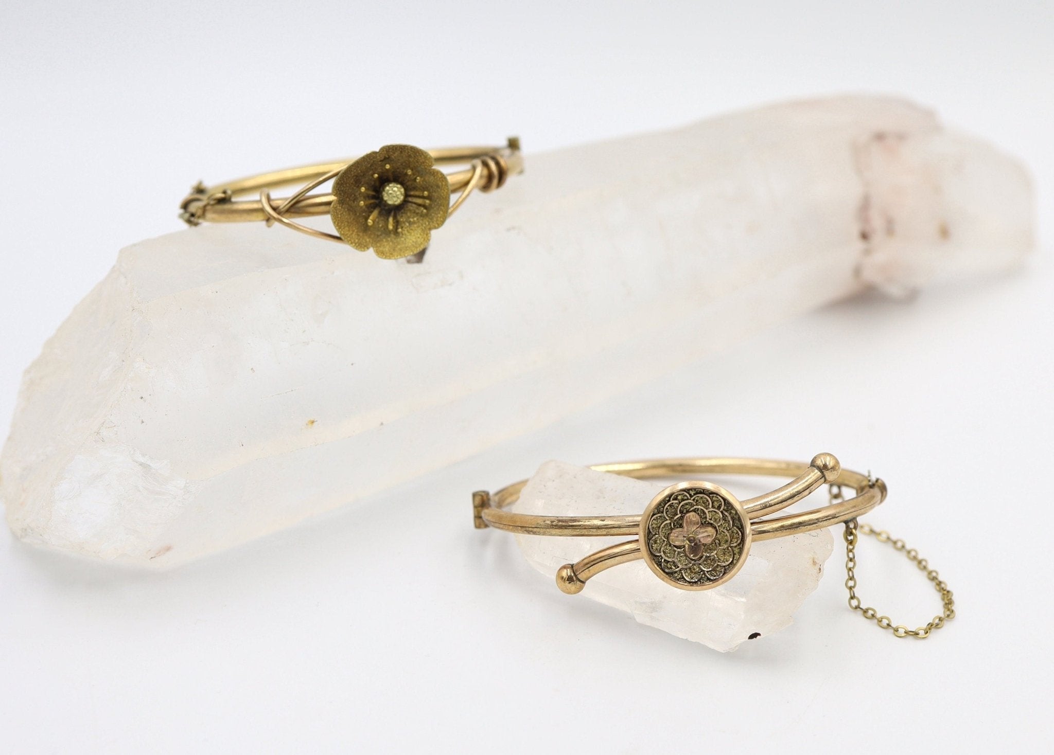 Victorian Bangle Bracelet Gold Filled Bangle Bracelet Childs Size - JL1338 - Petra Star