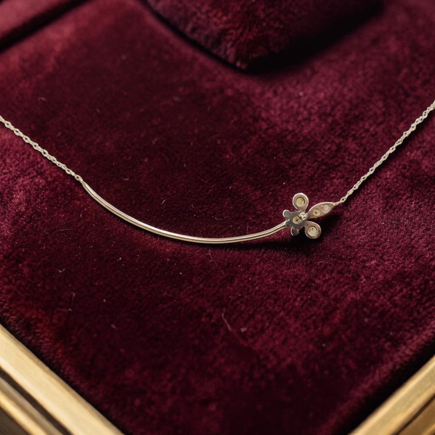 Victorian Fleur-de-Lys Pendant Necklace | Solid 10K Pink Gold & Pearl | Circa 1880 | Petra Star - Petra Star