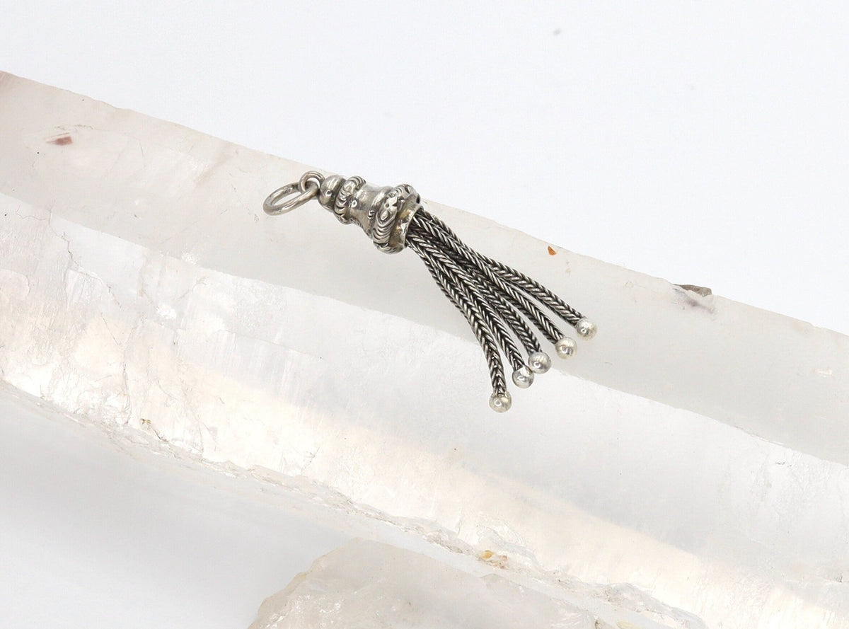 Victorian Silver Tassel Pendant - Petra Star