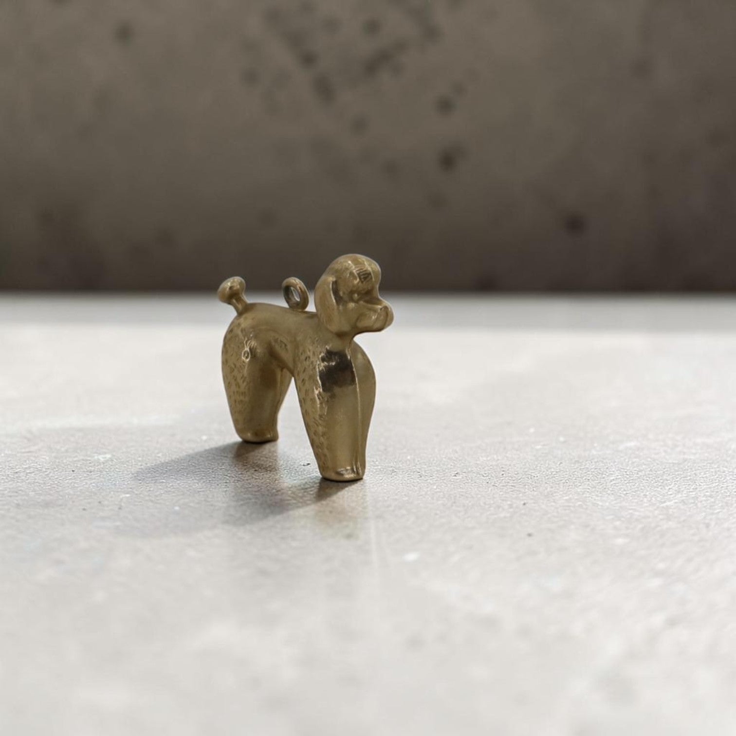 Vintage 14KT Yellow Gold Poodle Charm — Circa 1970s