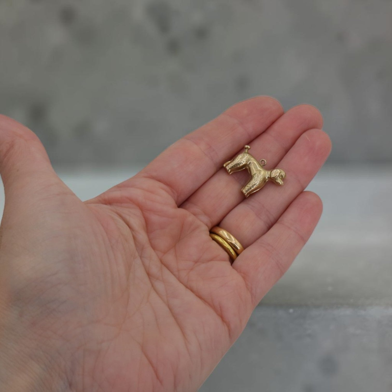Vintage 14KT Yellow Gold Poodle Charm — Circa 1970s