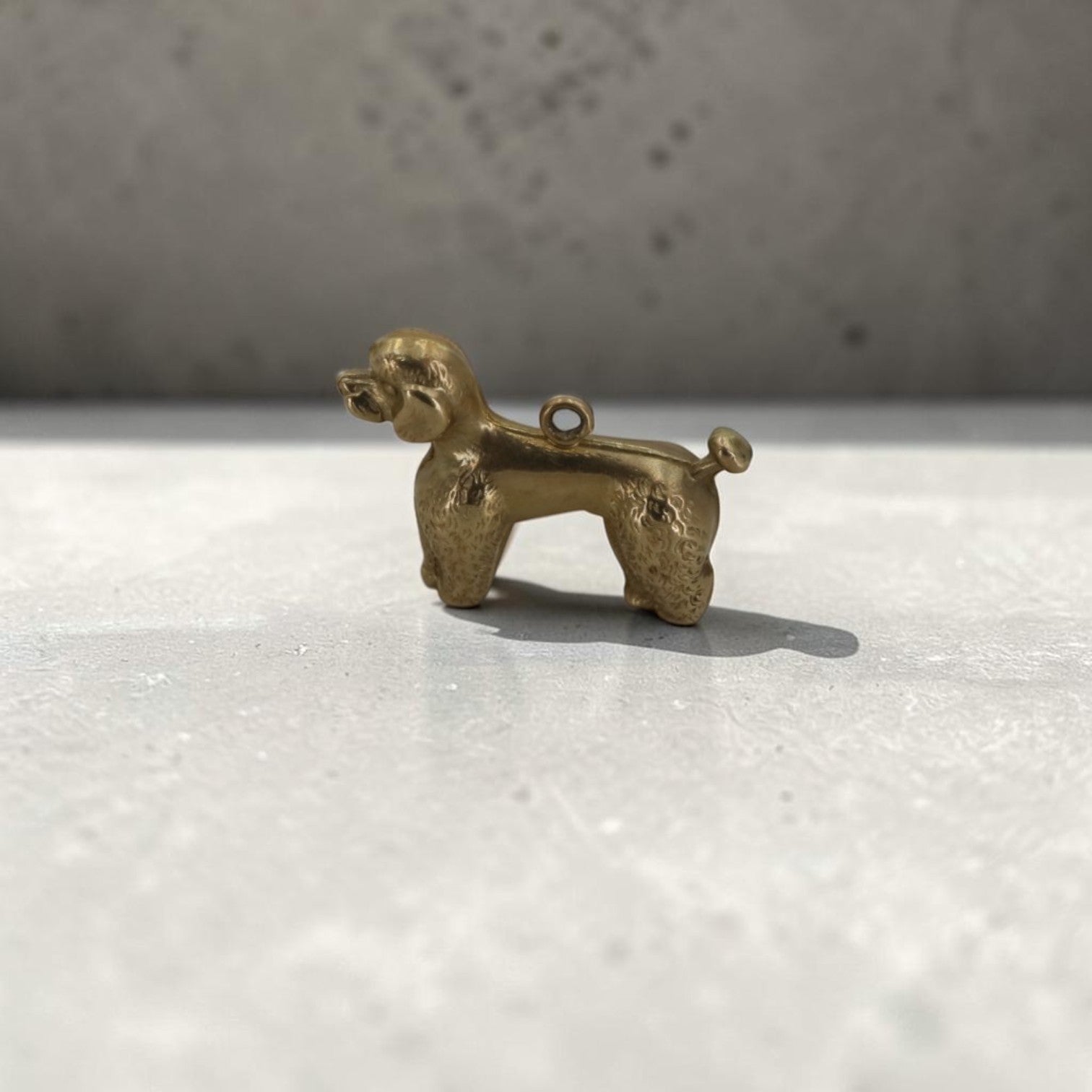 Vintage 14KT Yellow Gold Poodle Charm — Circa 1970s