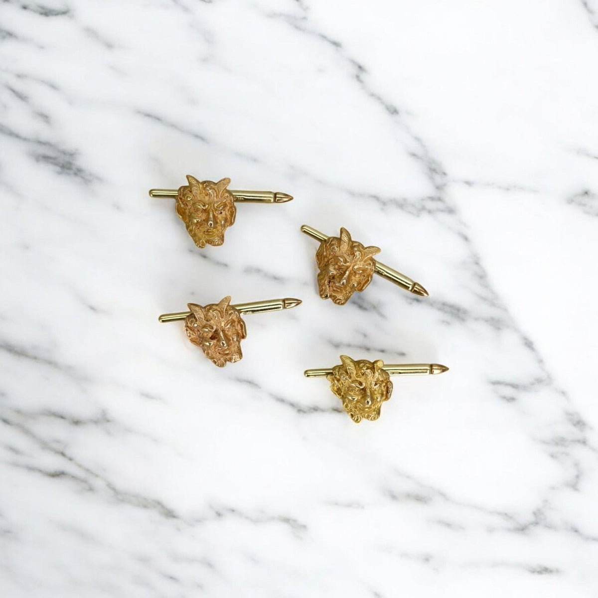 Vintage Devil Earrings in 18k Yellow Gold - Petra Star